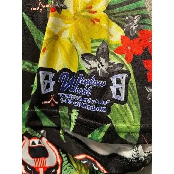 Destroyer Rocks XL Birmingham Bulls Button Up Shirt Hockey AXL - Picture 3 of 8